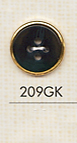 209GK 用于简单衬衫的 4 孔塑胶纽扣 大阪纽扣（DAIYA BUTTON）