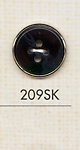 209SK 用于简单衬衫的 4 孔塑胶纽扣 大阪纽扣（DAIYA BUTTON）