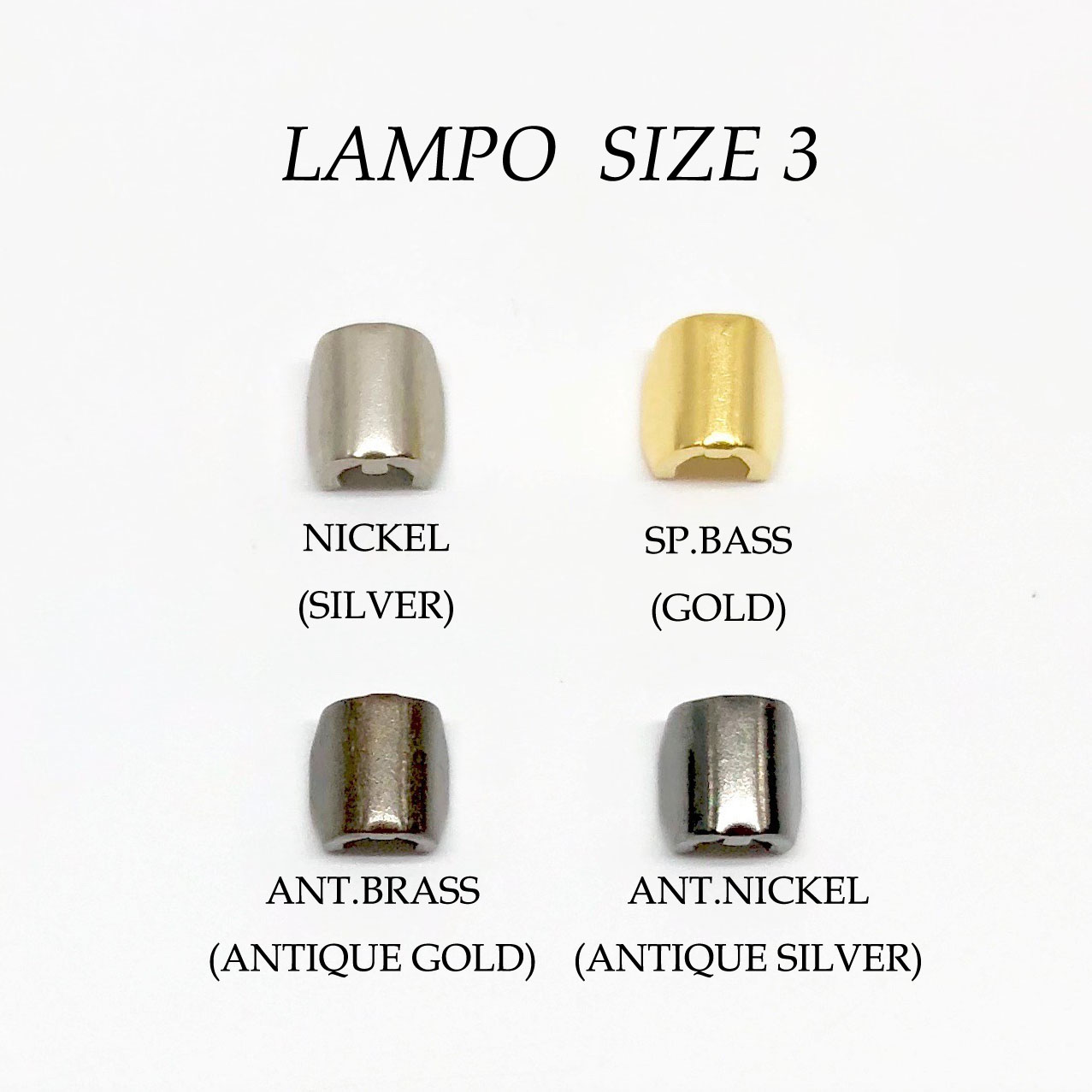 283S 专为 Super LAMPO拉链上止尺寸3 LAMPO(GIOVANNI LANFRANCHI SPA)