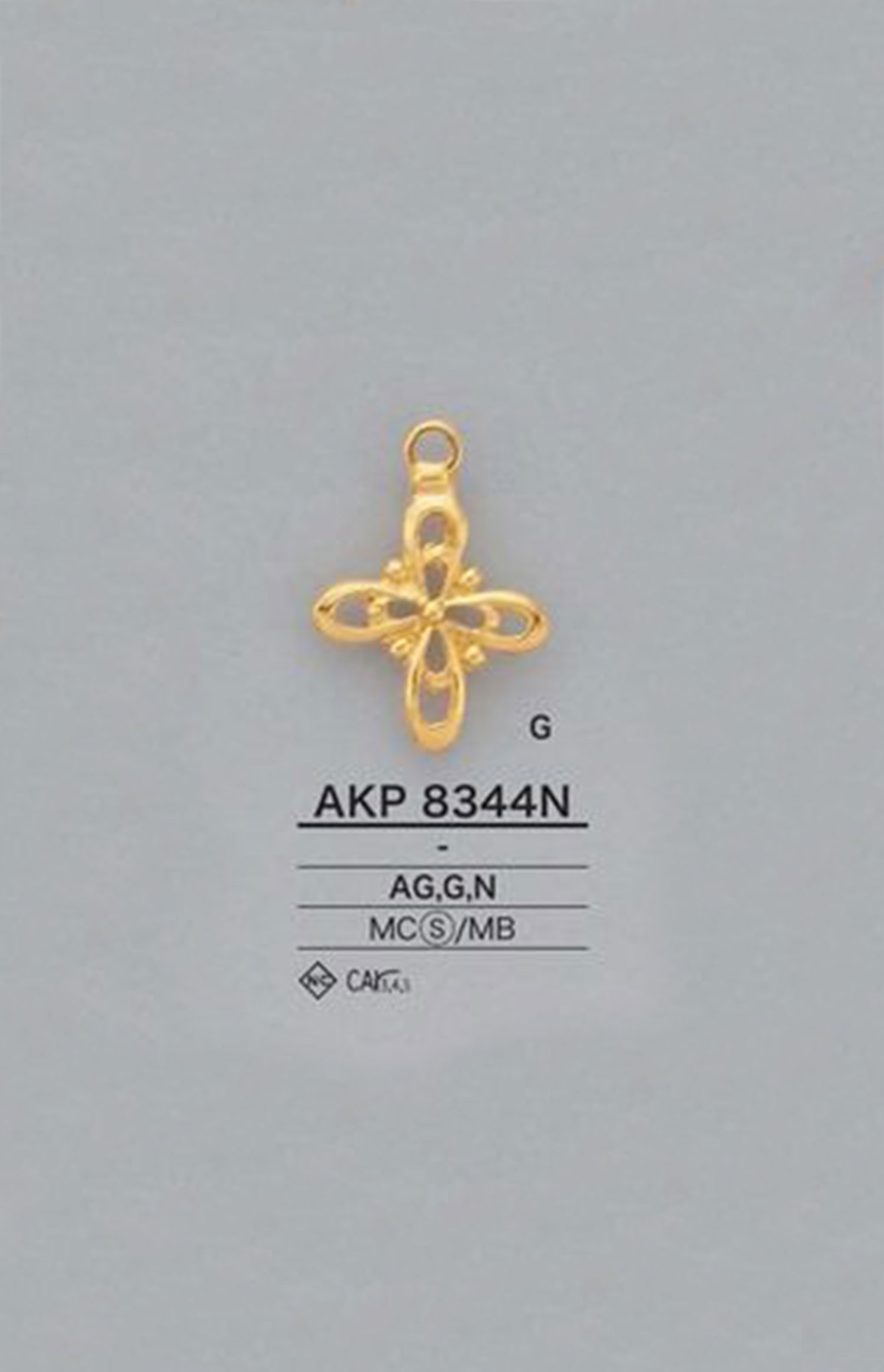 AKP8344N 花朵图形元素拉头）[拉链] 爱丽丝纽扣