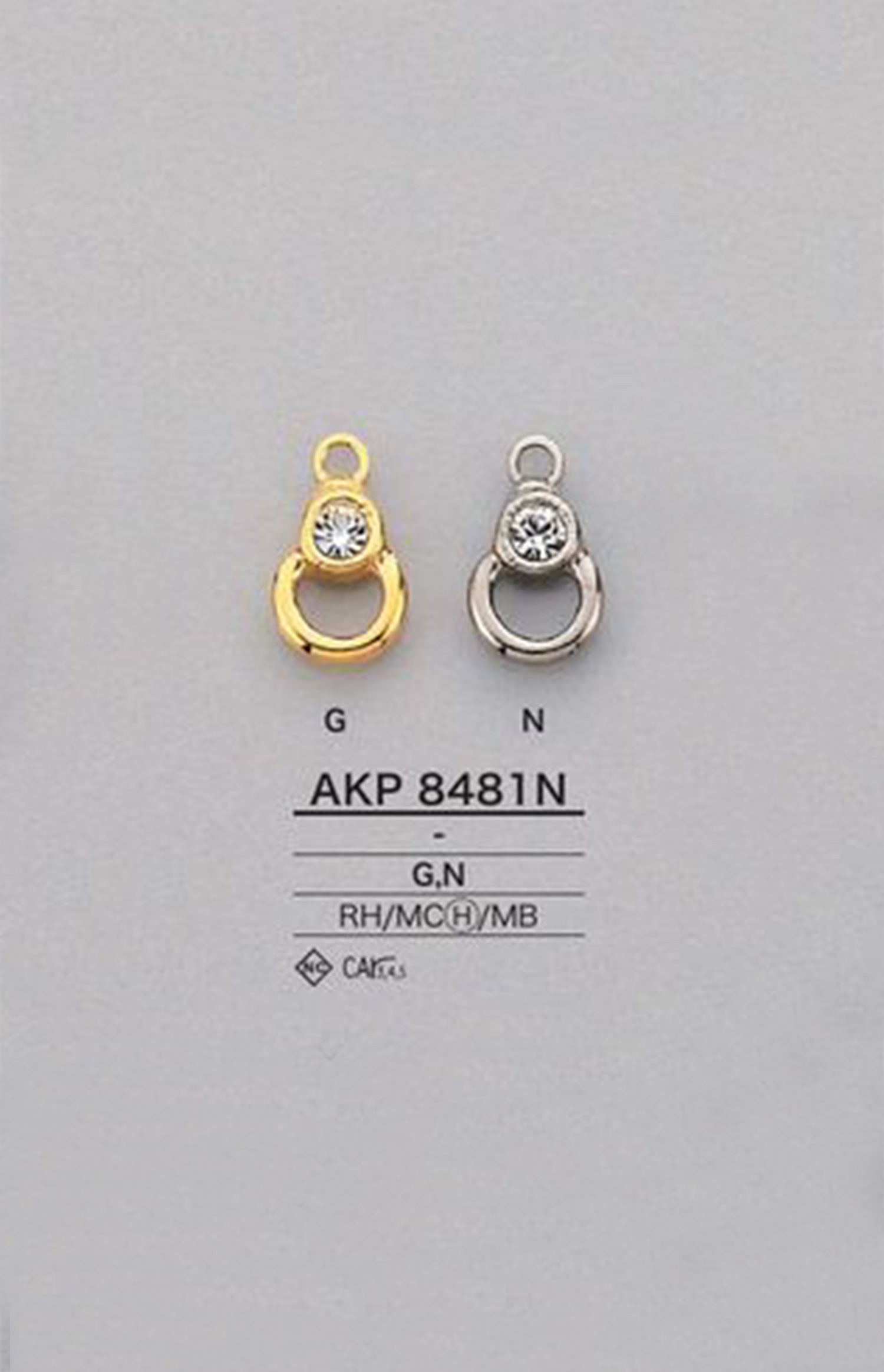 AKP8481N 水钻拉链（拉头） 爱丽丝纽扣