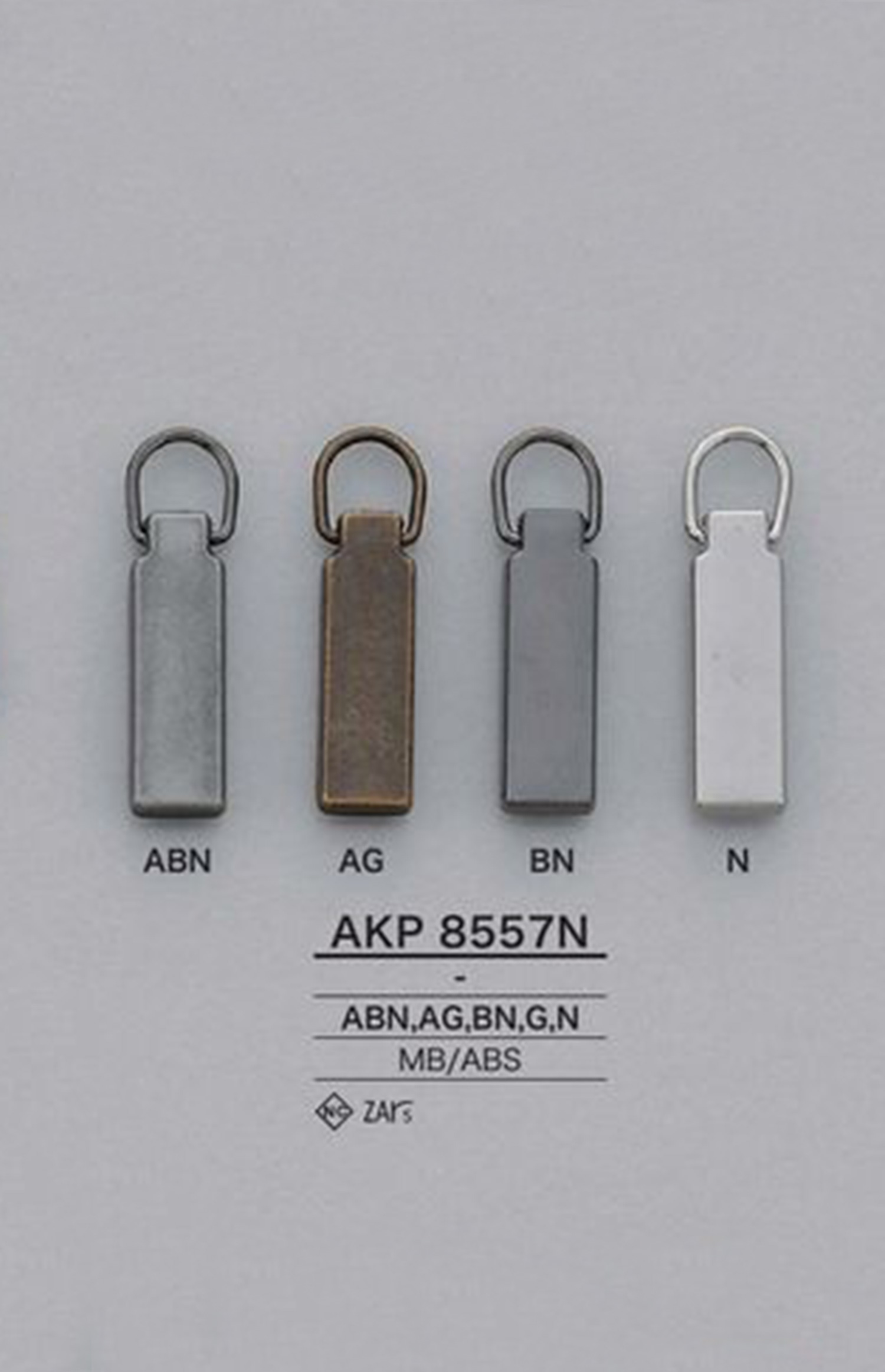 AKP8557N 方形拉链（拉头） 爱丽丝纽扣