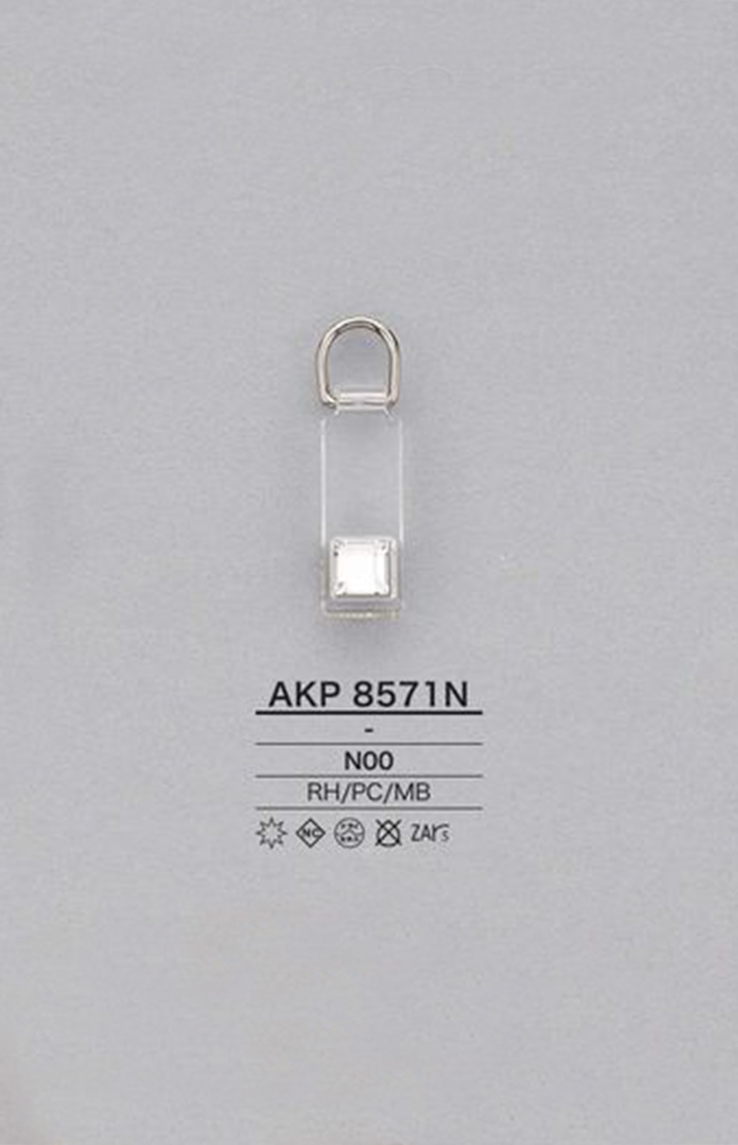 AKP8571N 水钻聚碳酸酯拉链点（拉头） 爱丽丝纽扣