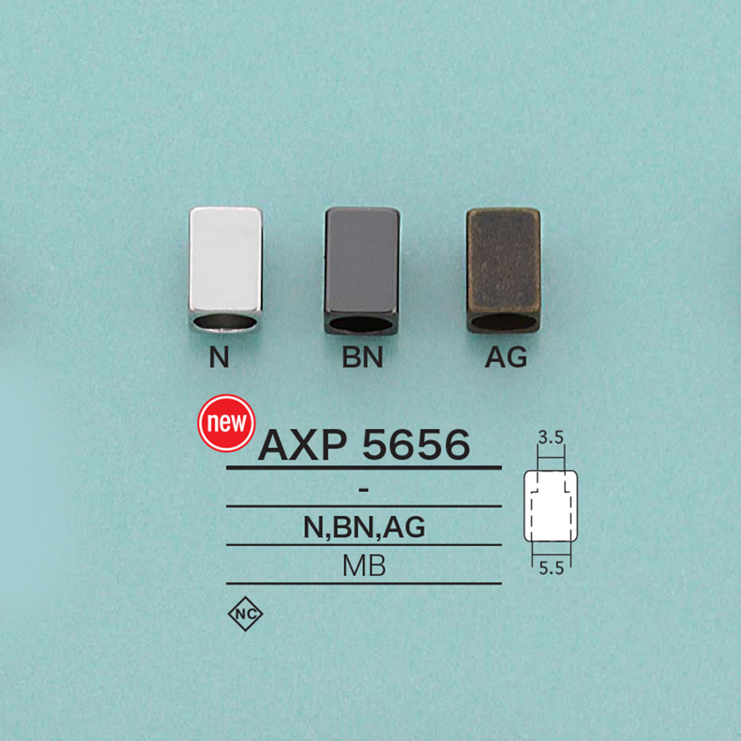 AXP5656 方绳帽[扣和环] 爱丽丝纽扣