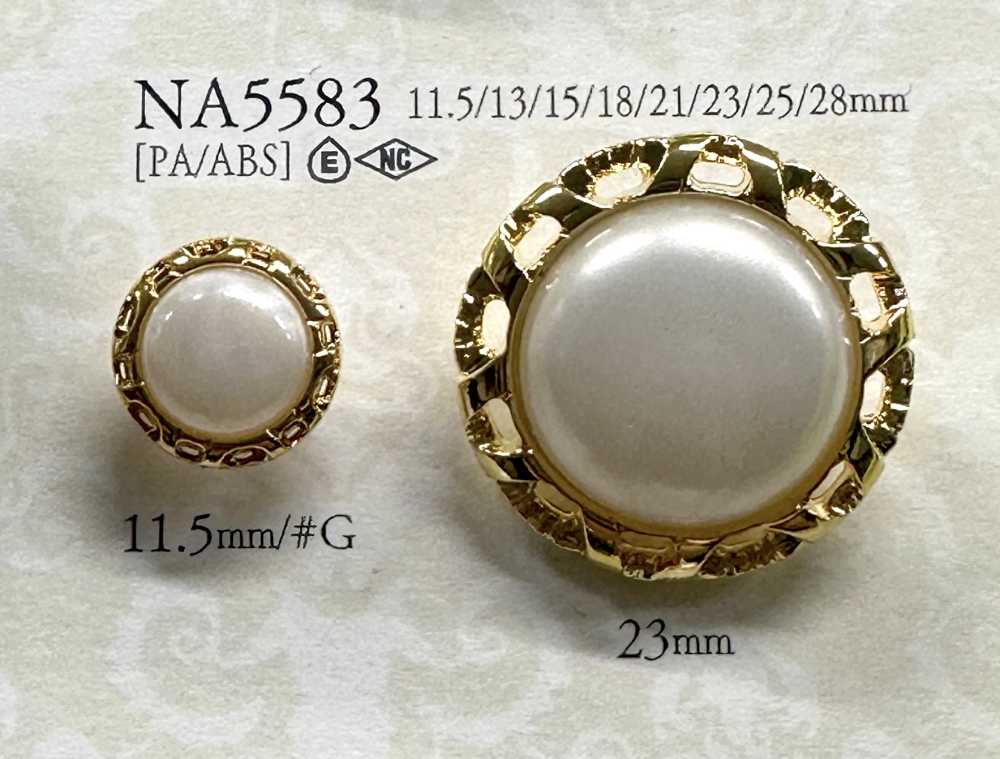 NA5583 用于染色的珍珠状纽扣 爱丽丝纽扣