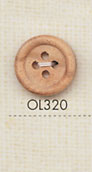OL320 天然材质木质4孔纽扣 大阪纽扣（DAIYA BUTTON）