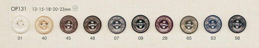 OP131 优雅华丽的4孔聚酯纤维纽扣 大阪纽扣（DAIYA BUTTON）