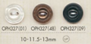 OPH327 带 2 孔边框的纽扣 大阪纽扣（DAIYA BUTTON）