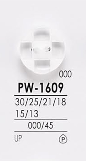 PW1609 用于染色的衬衫纽扣 爱丽丝纽扣