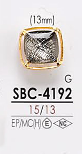 SBC4192 染色用金属纽扣 爱丽丝纽扣