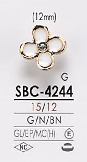 SBC4244 用于染色的花卉图形元素金属纽扣 爱丽丝纽扣