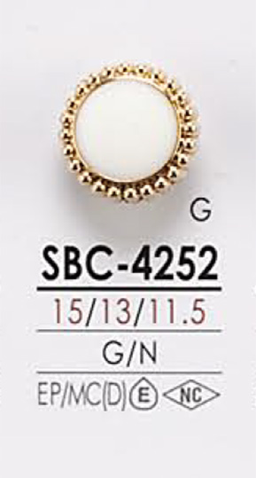 SBC4252 染色用金属纽扣 爱丽丝纽扣
