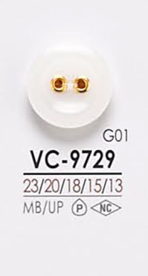 VC9729 染色用两孔气眼扣纽扣 爱丽丝纽扣