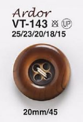 VT143 夹克和西装的木纹纽扣 爱丽丝纽扣