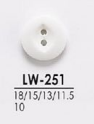 LW251 衬衫和马球衫等轻便服装的染色纽扣 爱丽丝纽扣