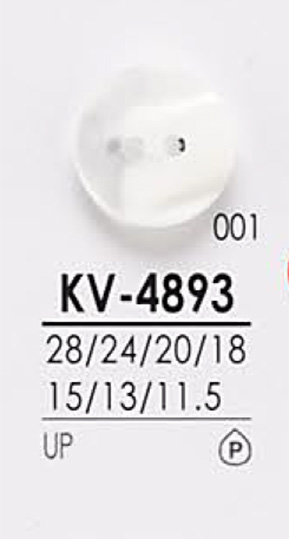 KV4893 用于染色的衬衫纽扣 爱丽丝纽扣