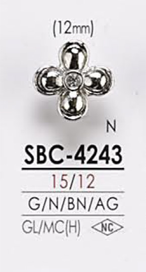SBC4243 花朵图形元素金属纽扣 爱丽丝纽扣