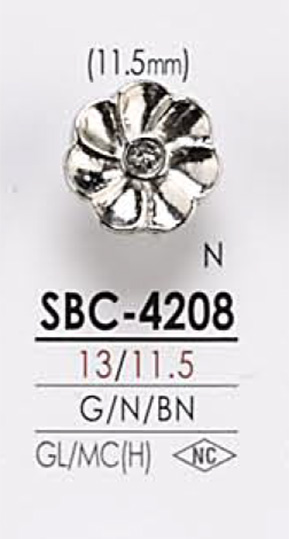 SBC4208 花朵图形元素金属纽扣 爱丽丝纽扣