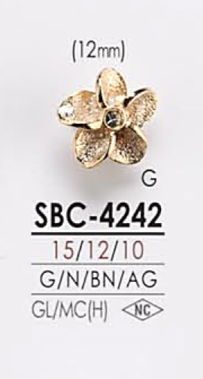 SBC4242 花朵图形元素金属纽扣 爱丽丝纽扣