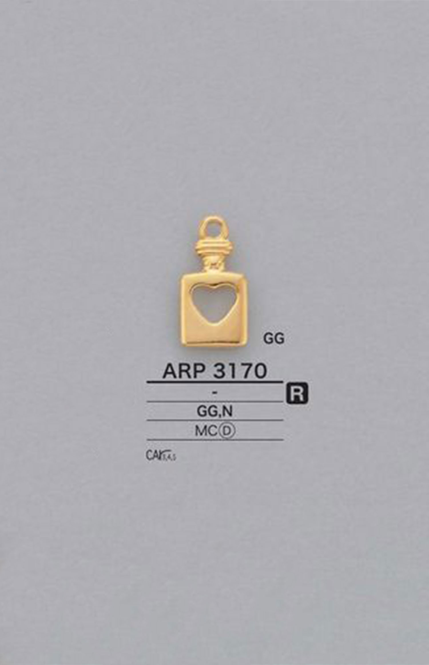 ARP3170 心脏拉链点（拉头） 爱丽丝纽扣