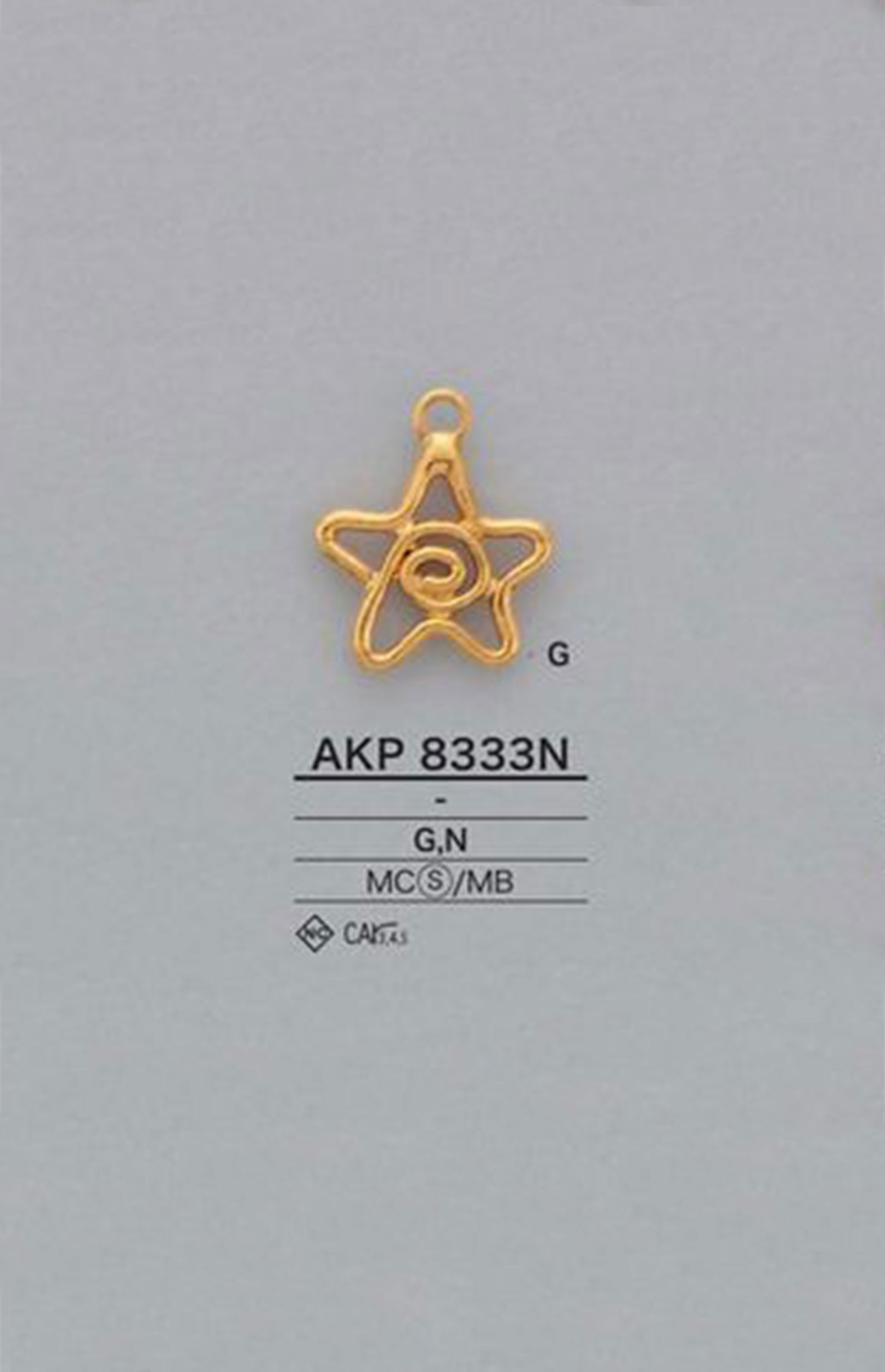 AKP8333N 星形拉链（拉头） 爱丽丝纽扣