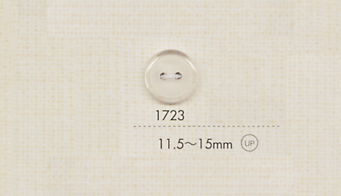 1723 DAIYA BUTTONS 两孔聚酯纤维纽扣（透明垫） 大阪纽扣（DAIYA BUTTON）