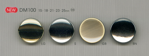 DM100 简单优雅的金属纽扣 大阪纽扣（DAIYA BUTTON）