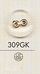 309GK 简单的 2 孔塑胶纽扣 大阪纽扣（DAIYA BUTTON）