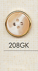 208GK 简单的 4 孔塑胶纽扣 大阪纽扣（DAIYA BUTTON）