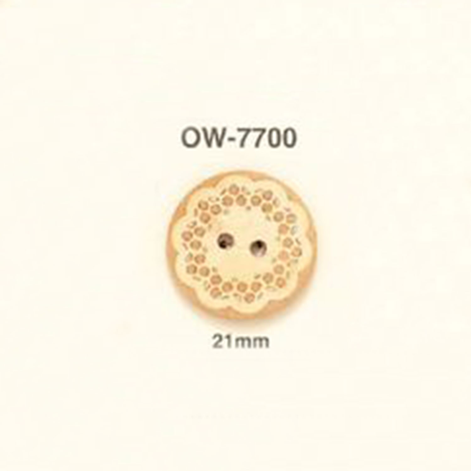 OW-7700 花卉图形元素木制纽扣 爱丽丝纽扣