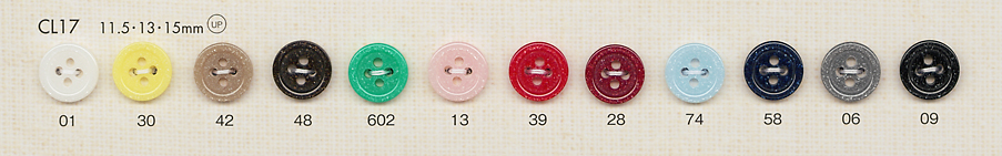 CL17 用于亮片和女式衬衫的 4 孔塑胶纽扣 大阪纽扣（DAIYA BUTTON）