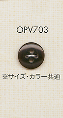 OPV703 4 孔聚酯纤维纽扣，适合简单优雅的衬衫和衬衫 大阪纽扣（DAIYA BUTTON）