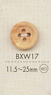 BXW17 天然材质木质4孔纽扣 大阪纽扣（DAIYA BUTTON）