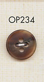OP234 水牛般的哑光 4 孔聚酯纤维纽扣 大阪纽扣（DAIYA BUTTON）