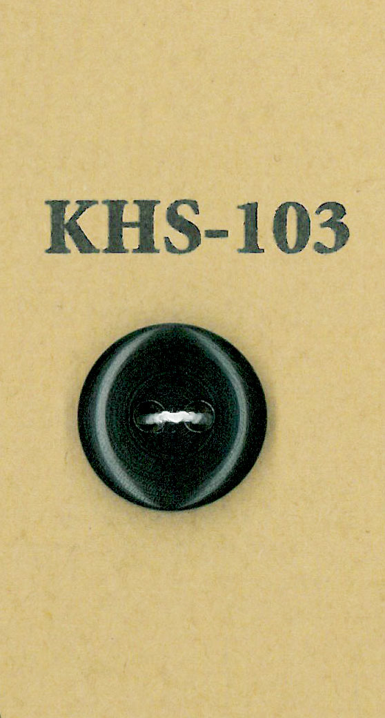 KHS-103 布法罗简单 2 孔动物角纽扣 幸德纽扣