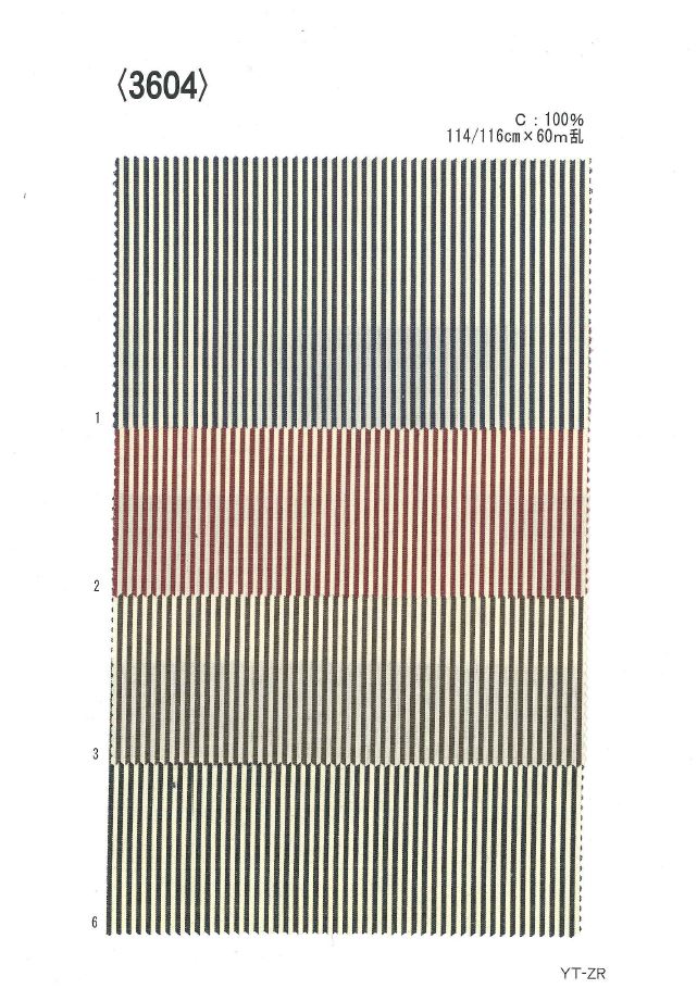 3604 色织彩色条纹[面料] 植山织物
