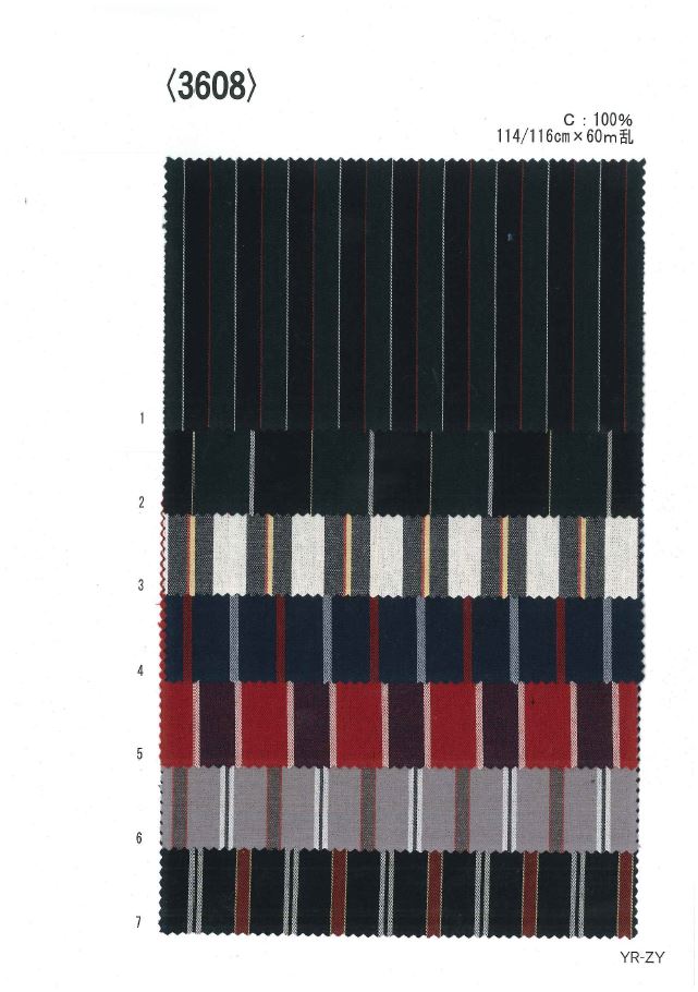3608 色织军团条纹[面料] 植山织物