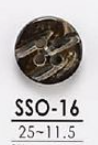 SSO16 天然材料贝壳制成 4 孔光面纽扣 爱丽丝纽扣