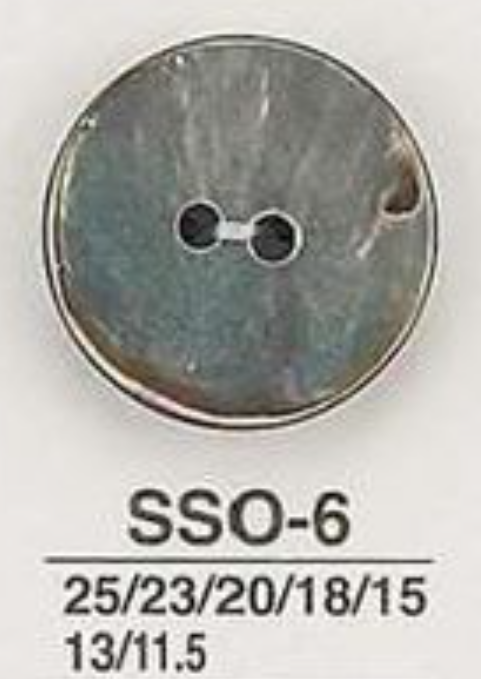 SSO6 天然材料贝壳2 孔光面纽扣 爱丽丝纽扣