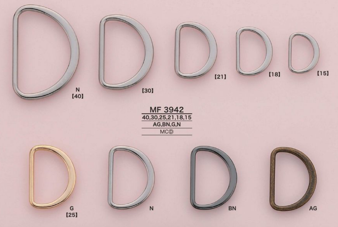 MF3942 平压D型环[扣和环] 爱丽丝纽扣