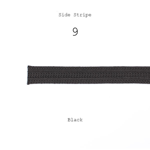 9 侧条纹带100%人造丝侧条纹18mm 宽度 黑色[缎带/丝带带绳子] 山本（EXCY）
