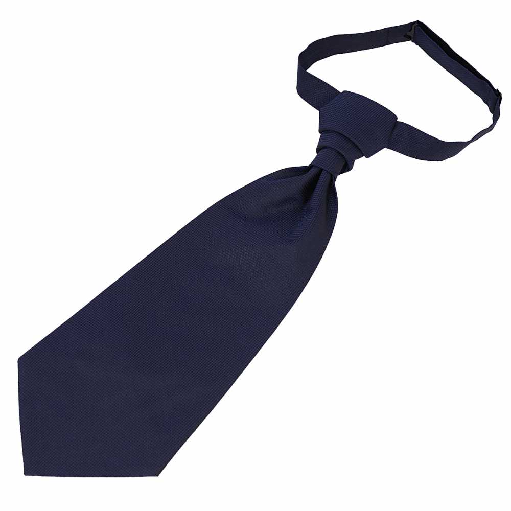 YT-304 国产真丝领带（欧式阿斯科特领巾）小图案海军蓝[正装配饰] 山本（EXCY）