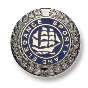 558 金属纽扣银/海军蓝，适合家用西装和夹克 小暮扣制作所.
