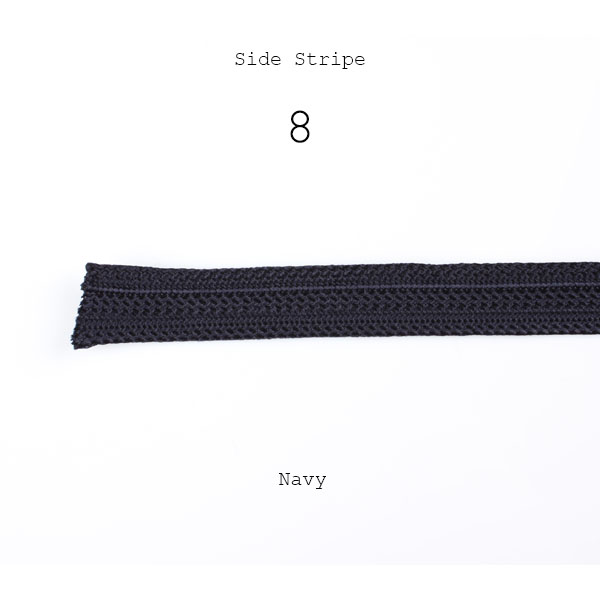 8 侧条纹带100%人造侧条纹18mm 宽度 藏青色[缎带/丝带带绳子] 山本（EXCY）