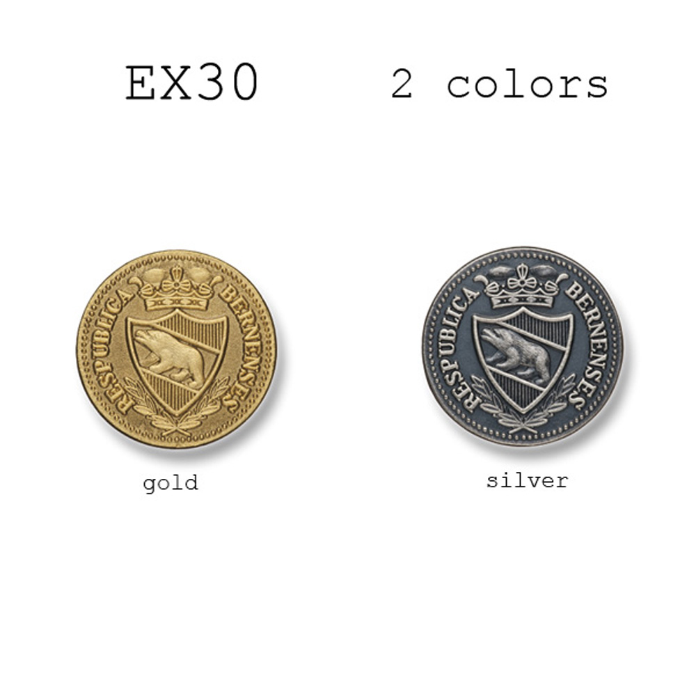 EX30 家用西装和夹克的金属纽扣 山本（EXCY）
