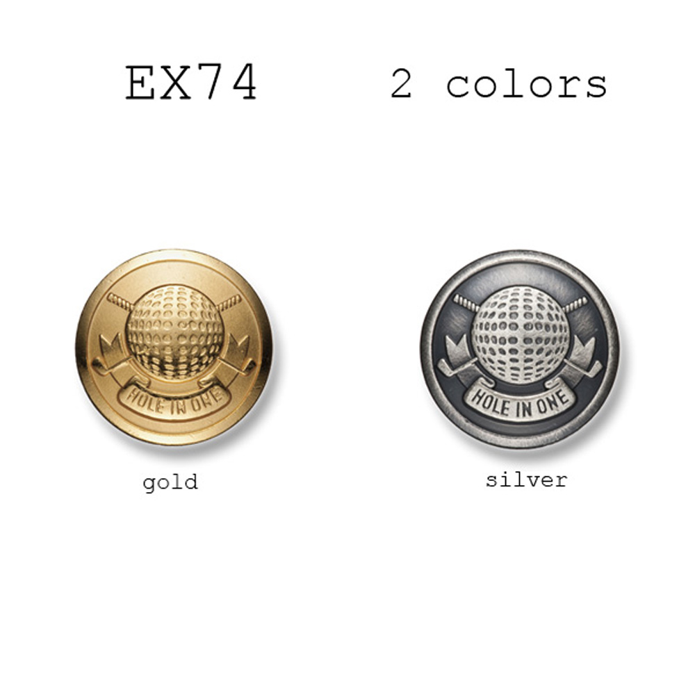 EX74 家用西装和夹克的金属纽扣 山本（EXCY）