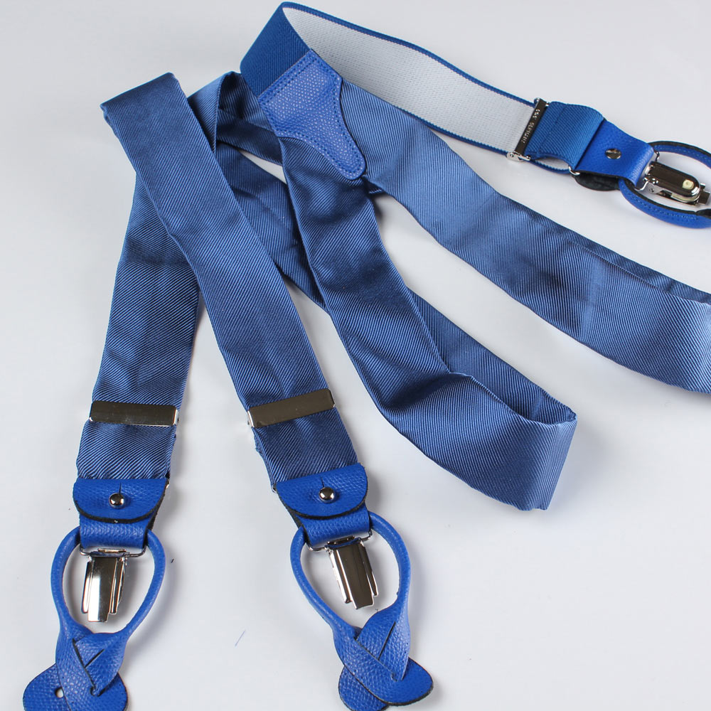 VAR-030 BRETELLE &amp; BRACES真丝吊带蓝色[正装配饰] Bretelle &amp; Braces
