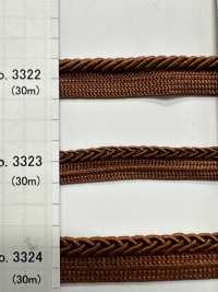 3323 聚酯纤维编织镶边[缎带/丝带带绳子] 丸进（丸进） 更多图片