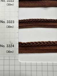 3324 聚酯纤维编织镶边[缎带/丝带带绳子] 丸进（丸进） 更多图片
