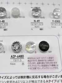 AZP6480 极光珍珠钻石切割纽扣 爱丽丝纽扣 更多图片